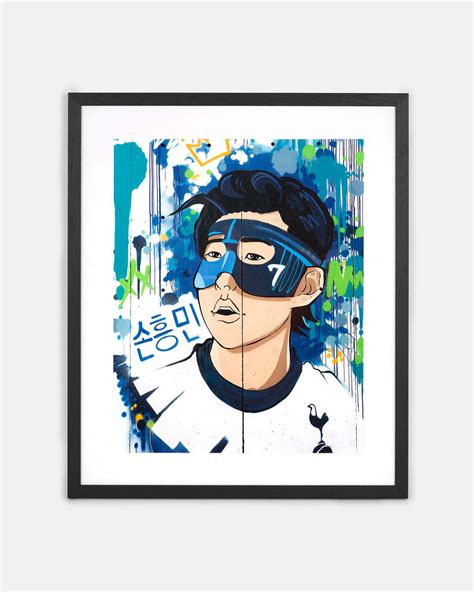 Spurs Son Graffiti Collection Animated Premium Framed Print Official