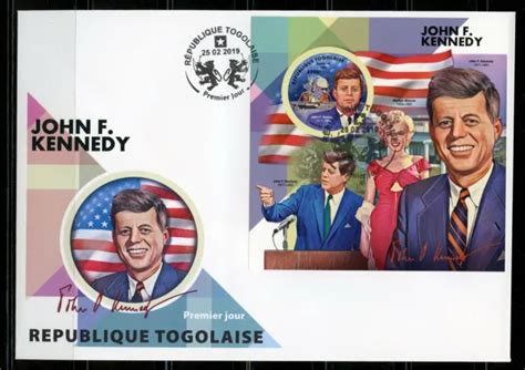 TOGO 2019 JOHN F Kennedy non Dentelé Souvenir Feuille Premier Jour