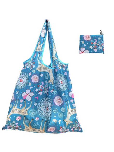 Shopping Bag Printing Design Portable Style Foldable Large Capacity