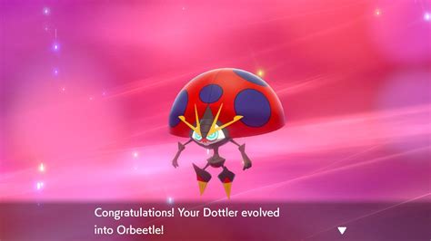 Pokemon Sword And Shield How To Evolve Dottler Into Orbeetle Attack