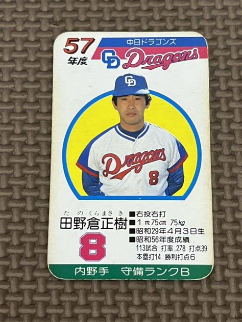 【やや傷や汚れあり】タカラ プロ野球カードゲーム 昭和57年 中日ドラゴンズ 田之倉正樹の落札情報詳細 ヤフオク落札価格検索 オークフリー