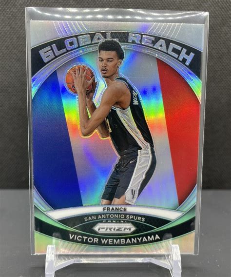 Victor Wembanyama Panini Prizm Silver Rc Rookie Global Reach