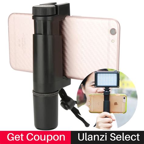 Ulanzi Handheld Phone Tripod Mount Holder Video Grip With Hot Shoe 1 4 Screw Tripod Holder