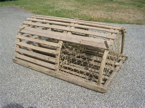 Vintage Authentic Wooden Lobster Trap 38 In X 24 In X 16 In With