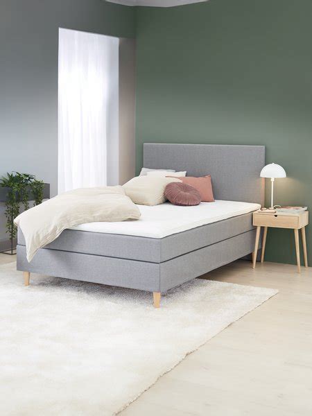 Sommier Tapissier 120x200cm LEIRKUP BC10 Gris 23 JYSK