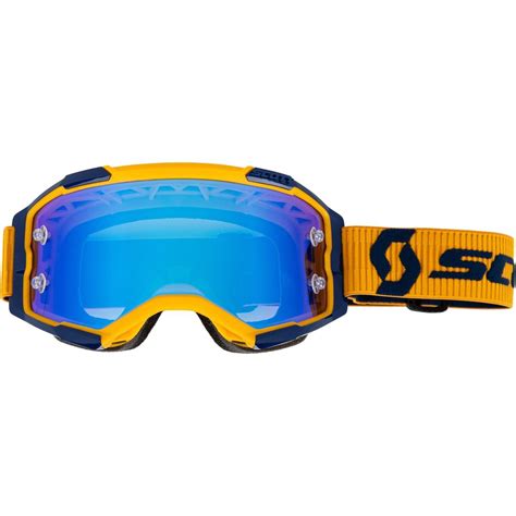 Scott Crossbrille Fury Dark Yellow Dark Blue Blue Chrome Works