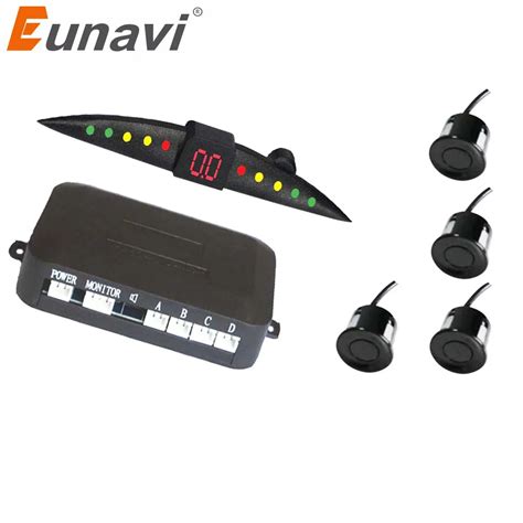 Eunavi Buzzer Car Parking Sensor Kit Backup Radar Sound Alert Indicator