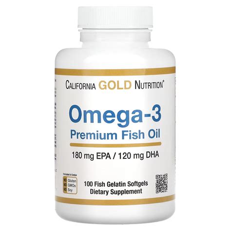 California Gold Nutrition Omega Premium Fish Oil Epa Dha