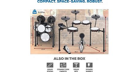 Jual Alesis Nitro Max Kit Electric Drum Set Free Ongkir