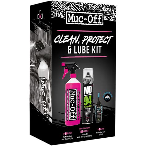 Muc Off Wash Protect And Dry Lube Kit Bike