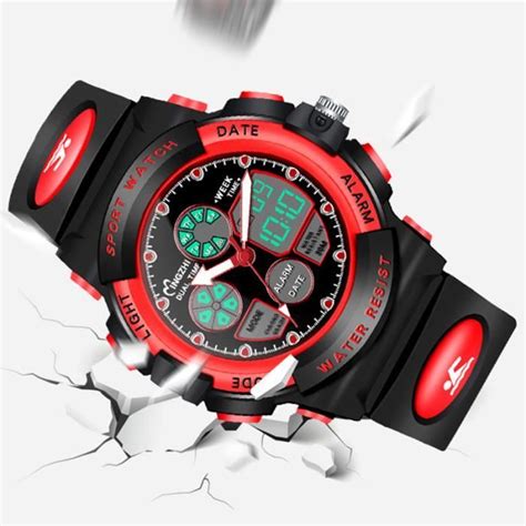 Sharphy Montre Enfant Gar On Led Multifonction Lumineux Tanche Sport