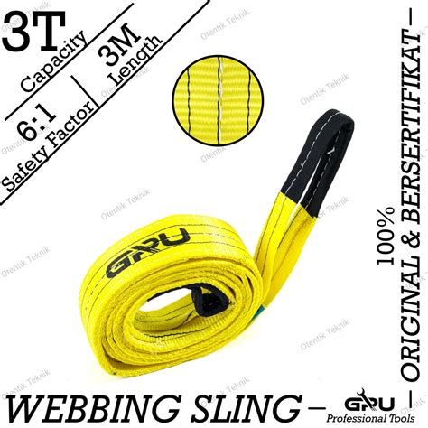 Jual Webbing Sling Belt Ton X Meter Lifting Strap T X M Tali