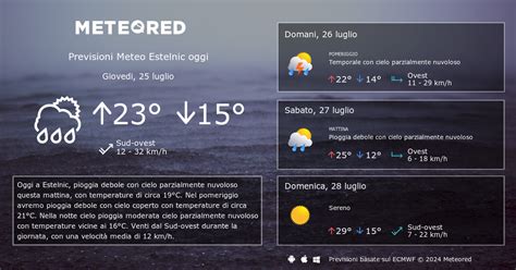 Meteo Estelnic Previsioni A Giorni Meteored