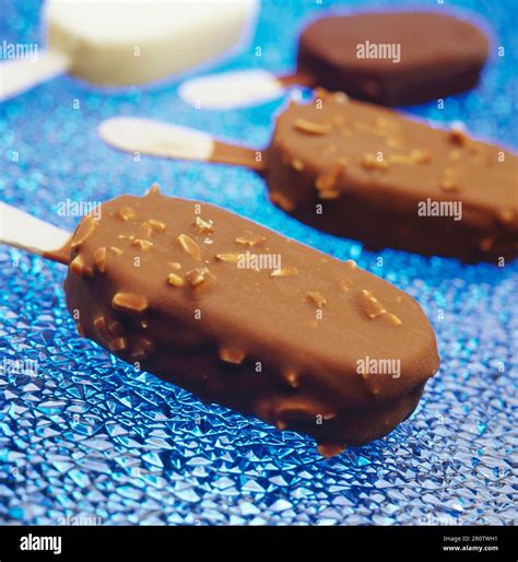 Chocolate ice cream bars Stock Photo - Alamy