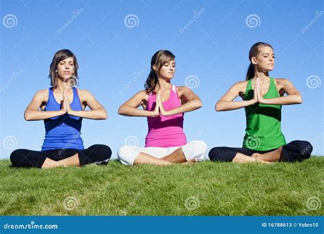 Morning Yoga Women Stock Image Image Of Peaceful Relaxation 16788613