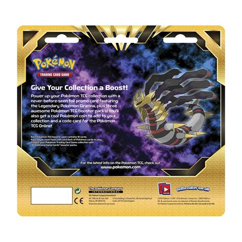 Pokémon Tcg 3 Booster Packs With Giratina Promo Card And Coin