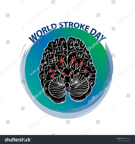 World Stroke Day Poster Stock Vector (Royalty Free) 733697518 ...