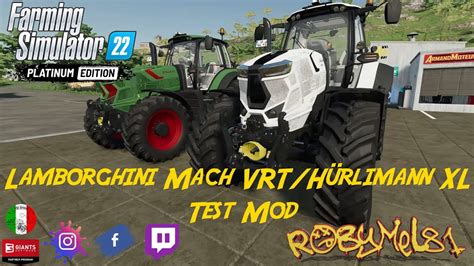 Lamborghini Mach Vrt H Rlimann Xl Pro Test Mod Console Pc Farming