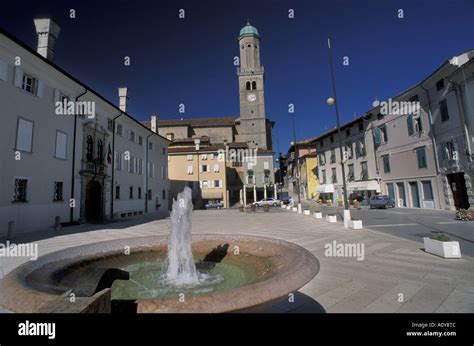 Square Cormons Friuli Venezia Giulia Italy Stock Photo - Alamy