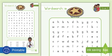 Grade Phonics Ie Wordsearch L Enseignant A Fait