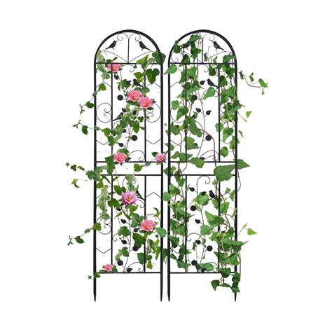 Metal Garden Trellis Panels 2 Pack 738 Tall Plant Climbing Etsy Uk