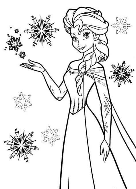 Elsa Coloring Pages (Free and Printable) | Featured Animation