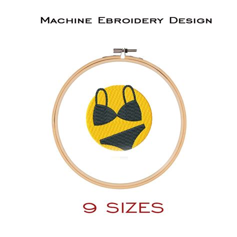Bikini Embroidery Design Swimsuit Machine Embroidery File Etsy