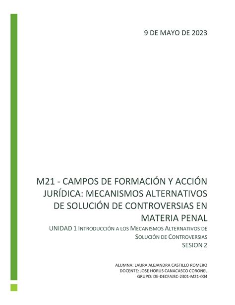 M Masc U S Lacr Modulo Unidad Sesion M Campos De