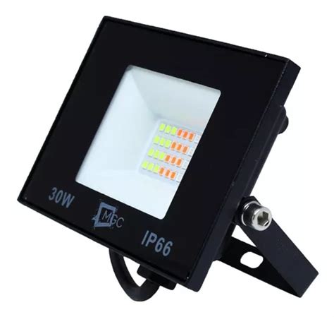 Proyector Reflector Led Rgb De W Con Carcasa De Control Bivolt