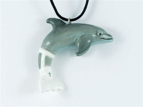 Winter the Dolphin Necklace with Prosthetic Fluke