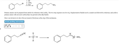 Solved Br Cn Liaiha H O Nh Primary Amines Can Be Chegg