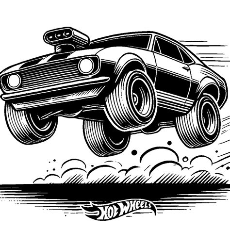 58 Coloriage Hot Wheels Gratuit Pour Ceux Qui Aiment La Vitesse