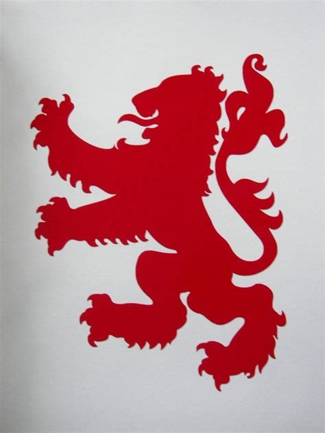 Scottish Rampant Lion vinyl decal