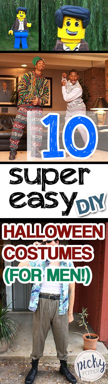 10 Super Easy DIY Halloween Costumes (for Men!) • Picky Stitch