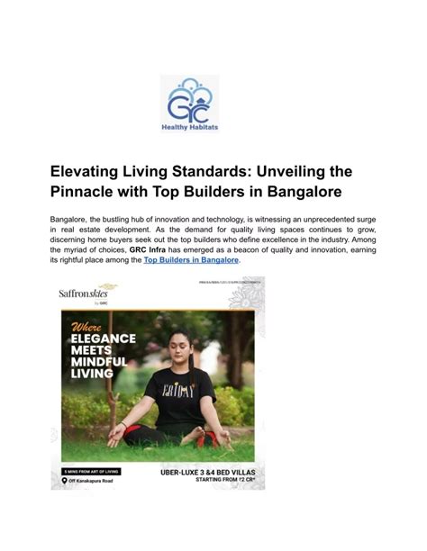 Ppt Elevating Living Standards Unveiling The Pinnacle With Top