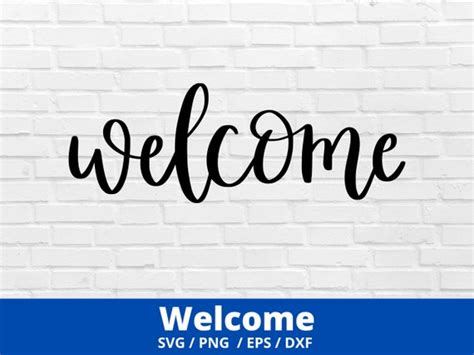 Welcome SVG Welcome Sign SVG Welcome Script Sign Digital - Etsy Canada