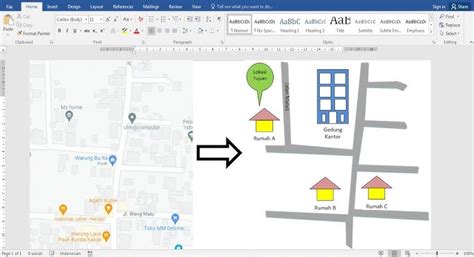 Cara Membuat Denah Lokasi dengan Google Maps di Word: Solusi Desain ...