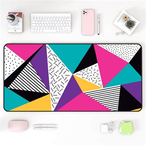 Retro 80s Desk Mat Cute 90s Xl Mousepad Vintage Desk Mat Gaming Desk