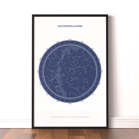 Under Lucky Stars Star Maps Of Your Special Moments Star Map Map