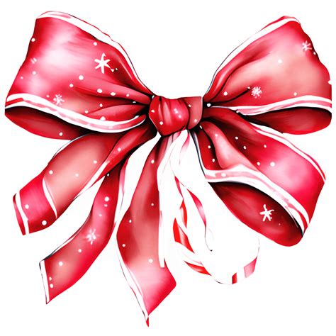 Watercolor Christmas Bow · Creative Fabrica