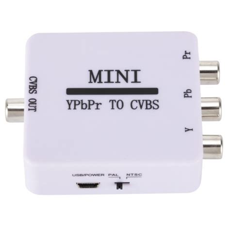 Mini YPBPR to CVBS Video Converter Component AV Adapter for TV ...