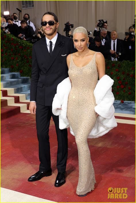 Kim Kardashian Wears Marilyn Monroes Dress To Met Gala 2022 With Pete