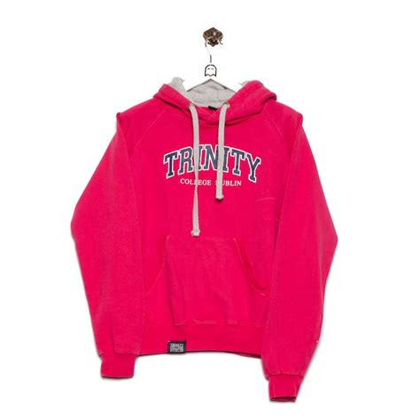 Vintage Trinity College Dublin Hoodie Trinity Dublin Look Pink | Grailed