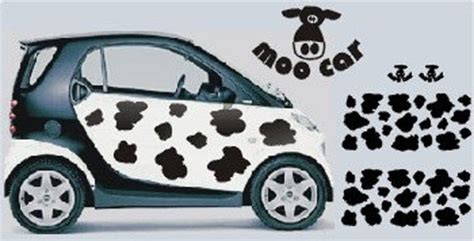 Moo Car Cow Spots Custom Car Sticker Kit