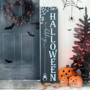 Happy Halloween Porch Sign Wooden Halloween Sign Wooden - Etsy