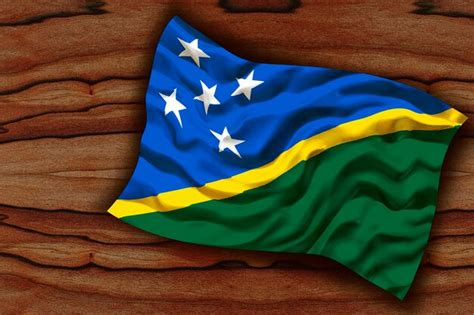 Premium Photo National Flag Of Solomon Islands Background With Flag