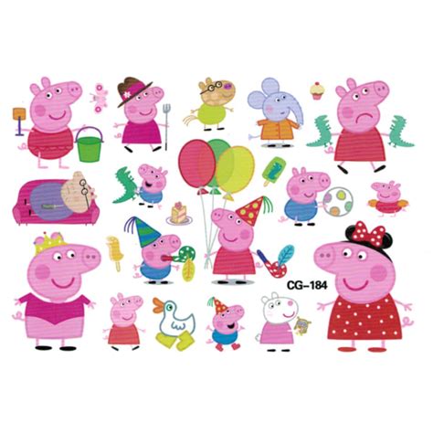 Peppa Pig Kpl Lastentatuointi Tatuointi Pipsa Possu Fyndiq