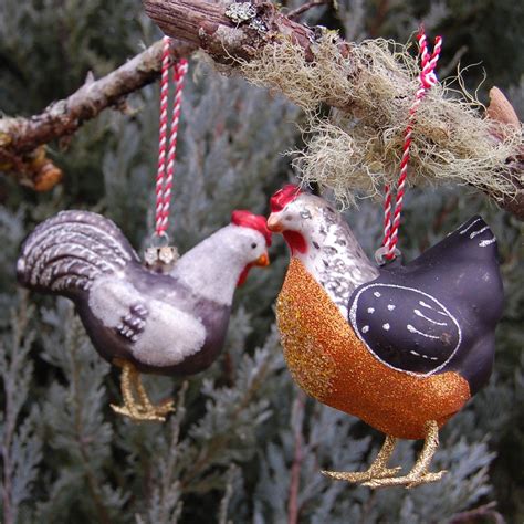 Farmhouse Chicken Ornaments Oregon Ts Ornaments Christmas