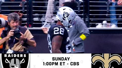 Nfln Raiders Vs Saints Preview Week