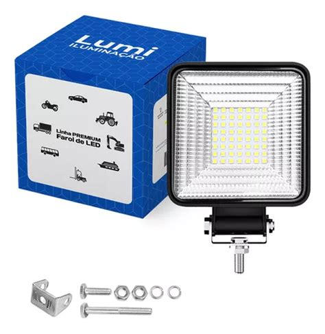 Par Refletor Holofote Luminaria Farol 168w 12v 24v Cor Da Carcaça